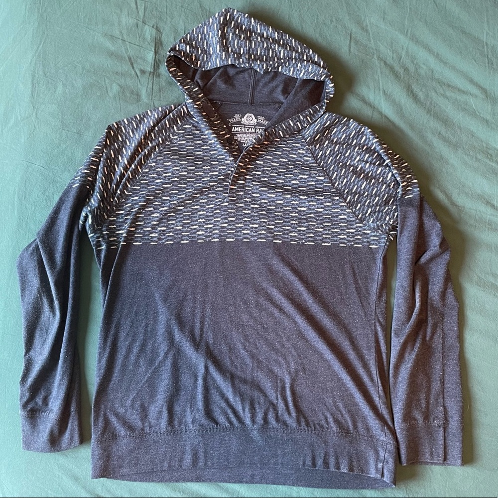 American Rag Lightweight Henley Hoodie